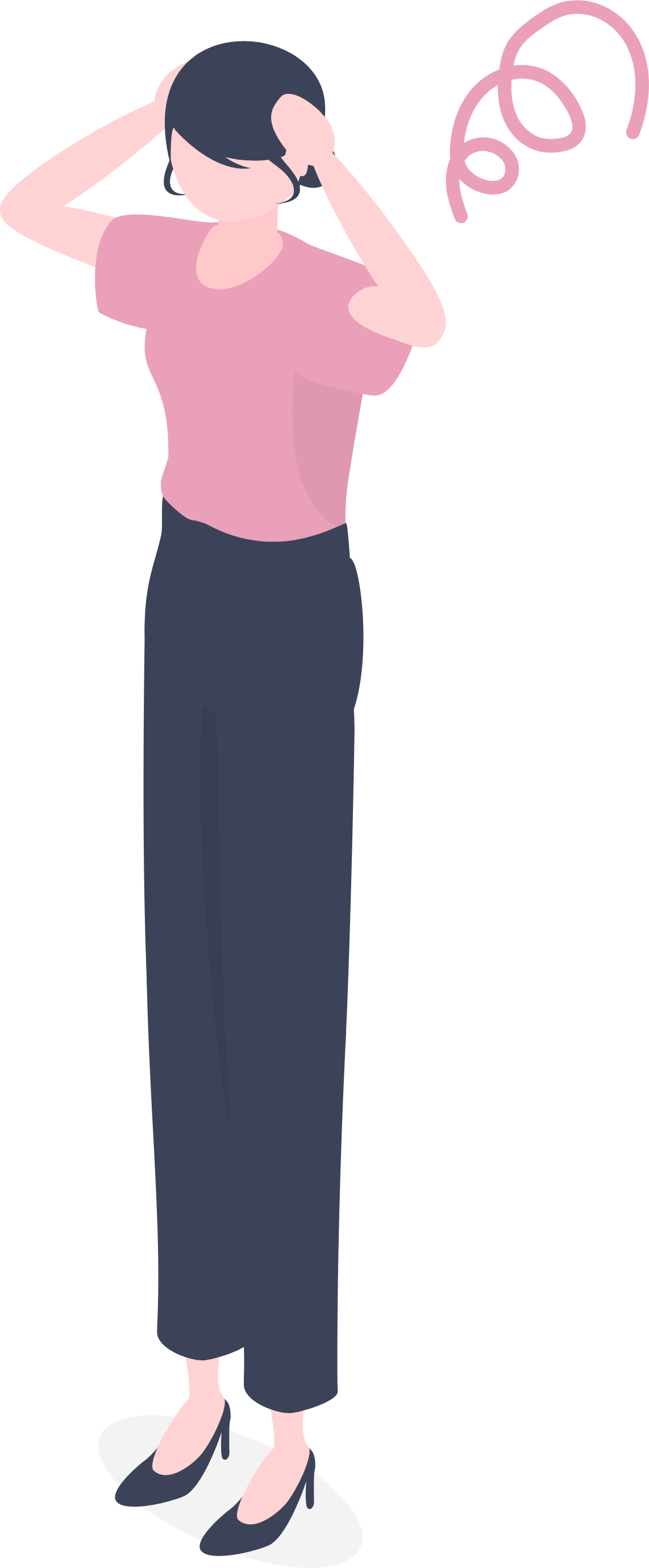困っている人のイラスト